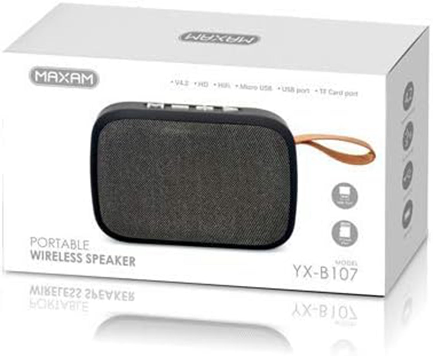 MAXAM YX-B107 Altavoz portatíl Bluetooth con AUX/TF